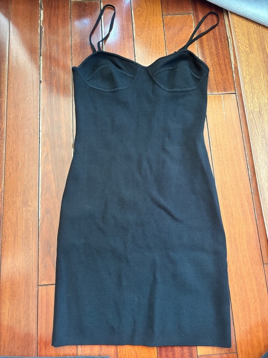 Alexander Wang Dresses & Skirts - alexanderwang.t Sleek Black Spaghetti-Strap Bodycon Dress Black Mini Dress